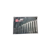 Ascot 313-09415 15 pc SAE Combination Open End Wrench Set