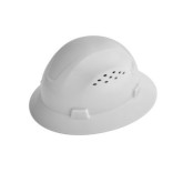 AFF Jackson Advantage Cap Full Brim Style Hard Hat, White, Vented