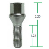 Excalibur 956 Conical Seat Lug Bolt (17mm Hex, 14mm x 1.50 Thread)