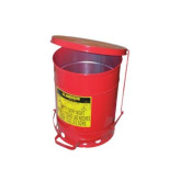Justrite JUS09100 6-Gal Oil Rag Waste Can W/ Lever