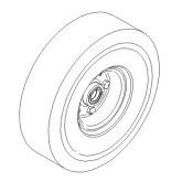 Martins SP-0005 Solid Wheel (2) for Tire Cart MPTC & MTC