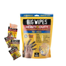 Big Wipes Heavy Duty Pro Singles BWHD-SINGLES, 25/Bag