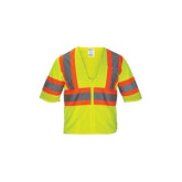 SAS 690-2218 Medium Safety Vest w/ Front Zipper Class 3