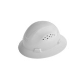 White Hard Hat Full Brim Style, Vented
