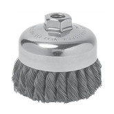 Weiler 3-1/2" Diameter Knot Type Wire Cup Brush