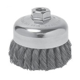 Weiler 3-1/2" Diameter Knot Type Wire Cup Brush